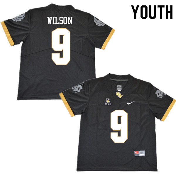Youth #9 Divaad Wilson UCF Knights College Football Jerseys Sale-Black - Click Image to Close